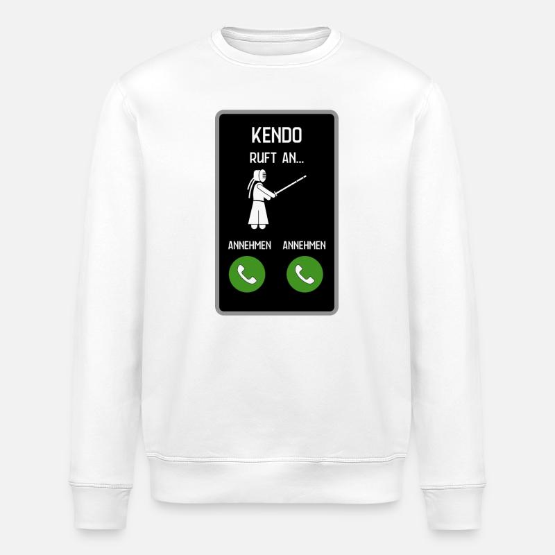 Kendo ruft an - Stanley/Stella Unisex Bio-Sweatshirt ROLLER - Weiß