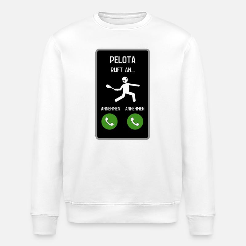 Pelota ruft an - Stanley/Stella Unisex Bio-Sweatshirt ROLLER - Weiß