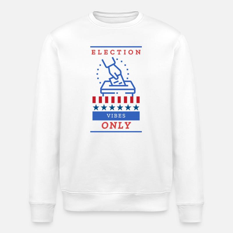 Ambiance électorale : conception des urnes - Sweat bio ROLLER Stanley/Stella Unisexe - blanc