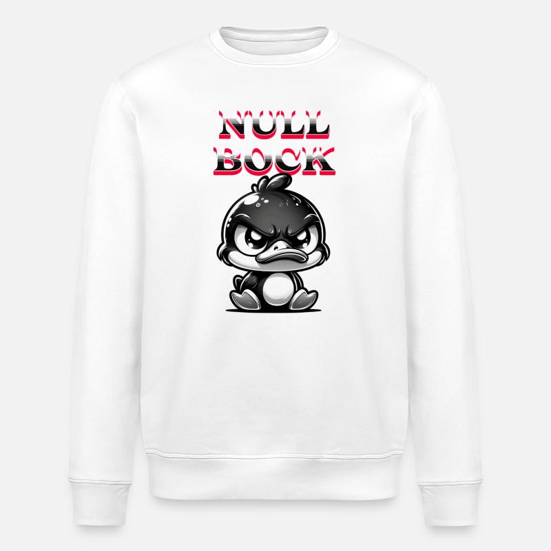 NULL BOCK - Stanley/Stella Unisex Bio-Sweatshirt ROLLER - Weiß