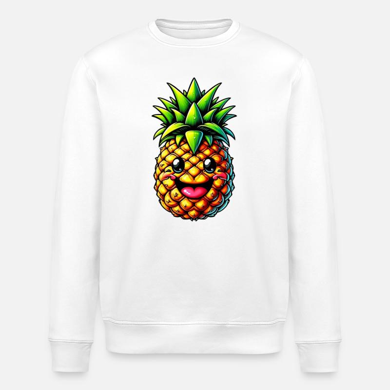 Ananas - Stanley/Stella Unisex Bio-Sweatshirt ROLLER - Weiß