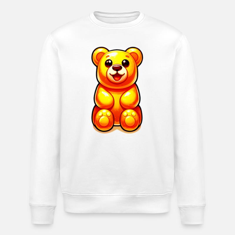 Teddybär - Stanley/Stella Unisex Bio-Sweatshirt ROLLER - Weiß