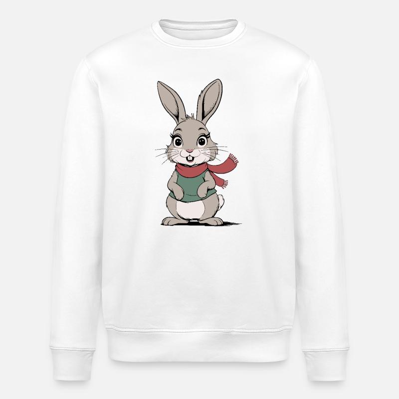 Lapin mignon - Sweat bio ROLLER Stanley/Stella Unisexe - blanc