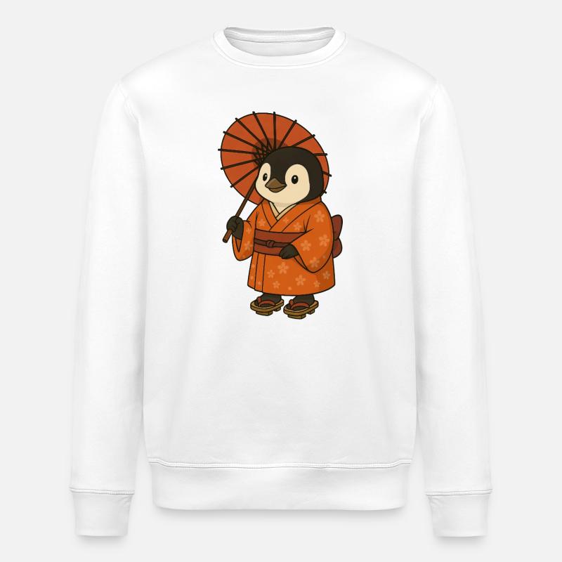 Mignon Pingouin Japon Anime Tradition - Sweat bio ROLLER Stanley/Stella Unisexe - blanc
