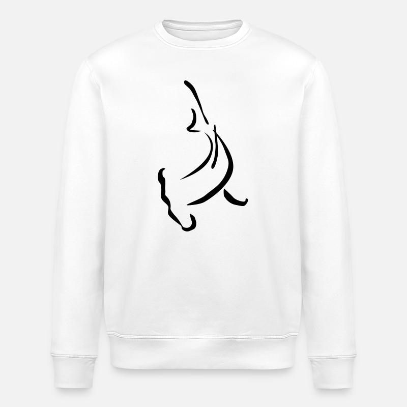 Hammerhead shape - Stanley/Stella Unisex Bio-Sweatshirt ROLLER - Weiß