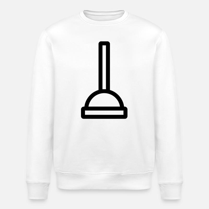 suction cup - Stanley/Stella ROLLER Unisex Organic Sweatshirt - white