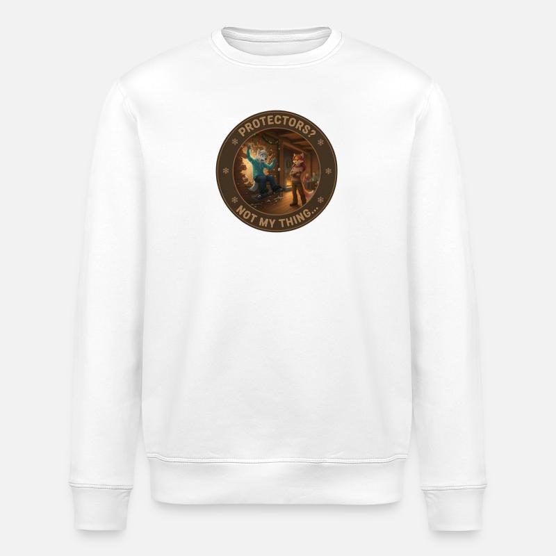 Fursona Protectors - Not my thing - Stanley/Stella Unisex Bio-Sweatshirt ROLLER - Weiß