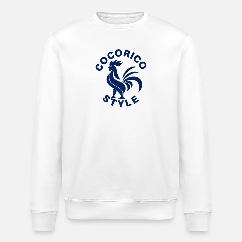 Cocorico-Stil - Stanley/Stella Unisex Bio-Sweatshirt ROLLER - Weiß