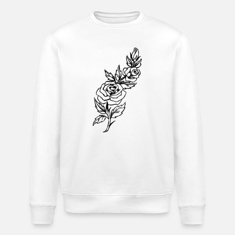Rosenranke - Stanley/Stella Unisex Bio-Sweatshirt ROLLER - Weiß