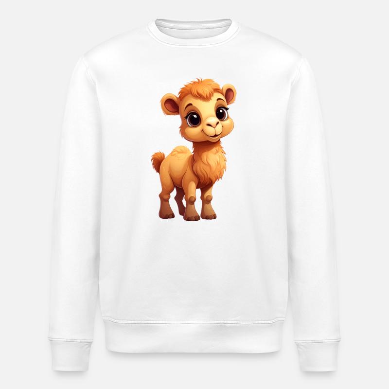 Camel / Dromedary - Stanley/Stella ROLLER Unisex Organic Sweatshirt - white
