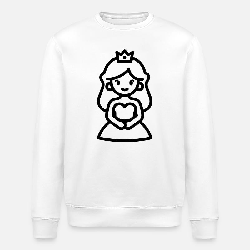 Prinzessin - Stanley/Stella Unisex Bio-Sweatshirt ROLLER - Weiß