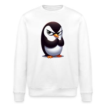 Penguin Funny Animals - Stanley/Stella ROLLER Unisex Organic Sweatshirt - white - Front - Nik (191cm)
