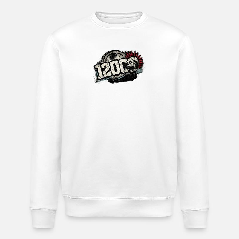 1200_Punk - Stanley/Stella ROLLER Unisex Organic Sweatshirt - white