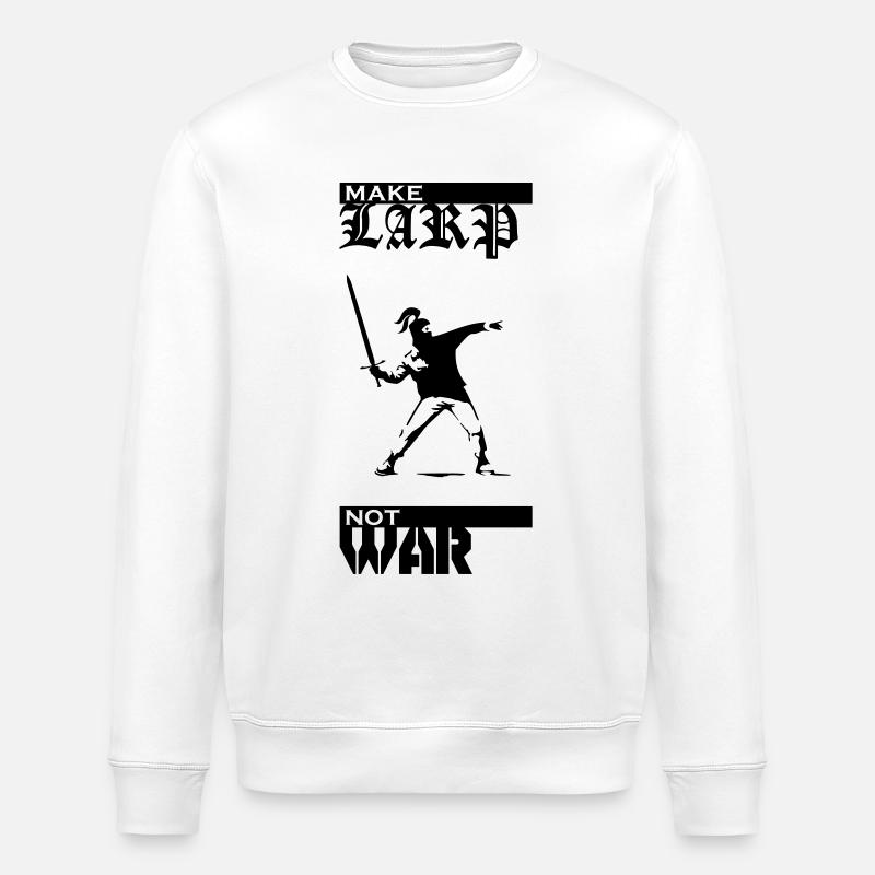 Faire LARP pas la guerre - Sweat bio ROLLER Stanley/Stella Unisexe - blanc