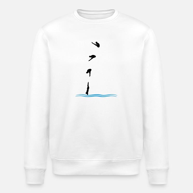 Saut de tour - Sweat bio ROLLER Stanley/Stella Unisexe - blanc