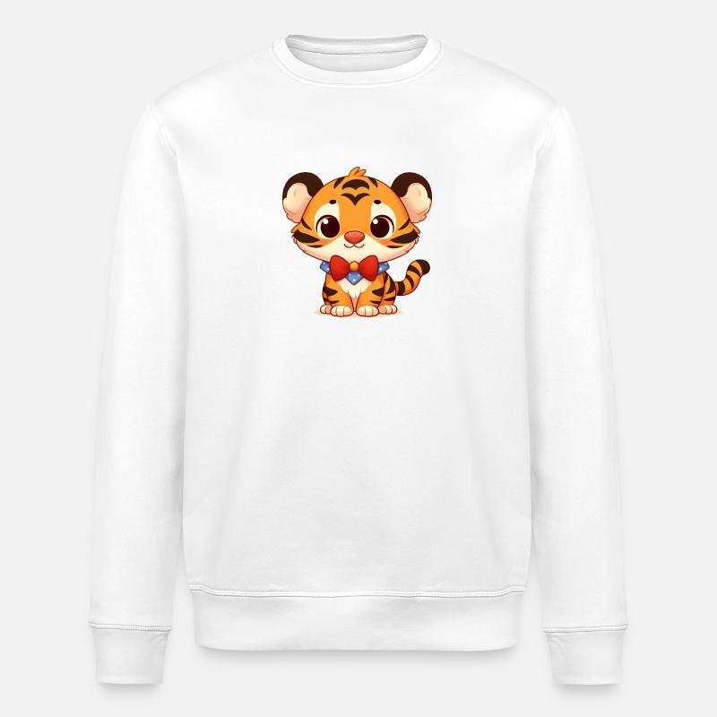 Tiger 3 - Stanley/Stella ROLLER Unisex Organic Sweatshirt - white