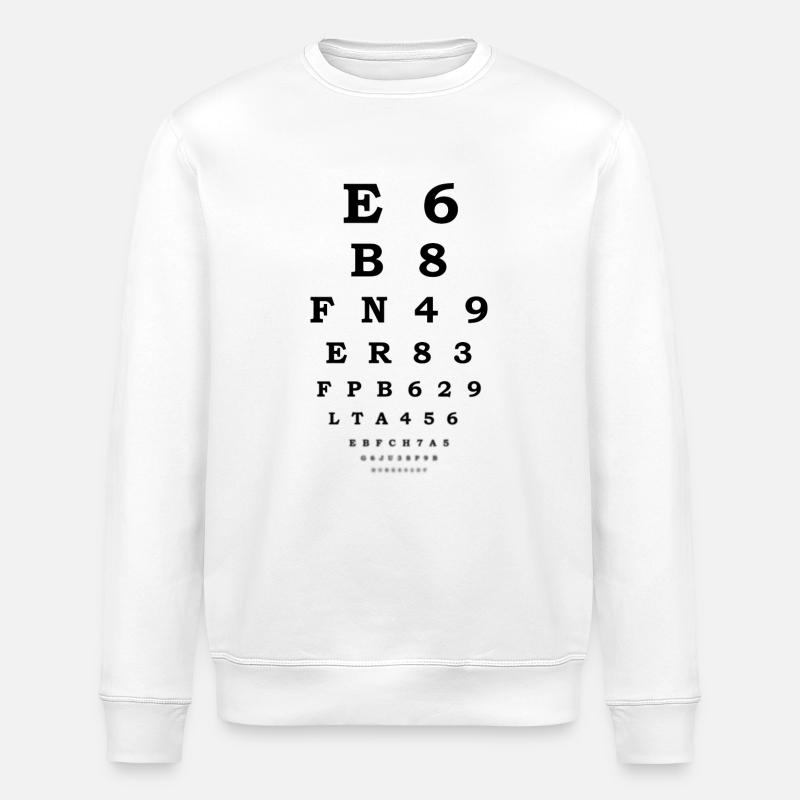 test de vision - Sweat bio ROLLER Stanley/Stella Unisexe - blanc