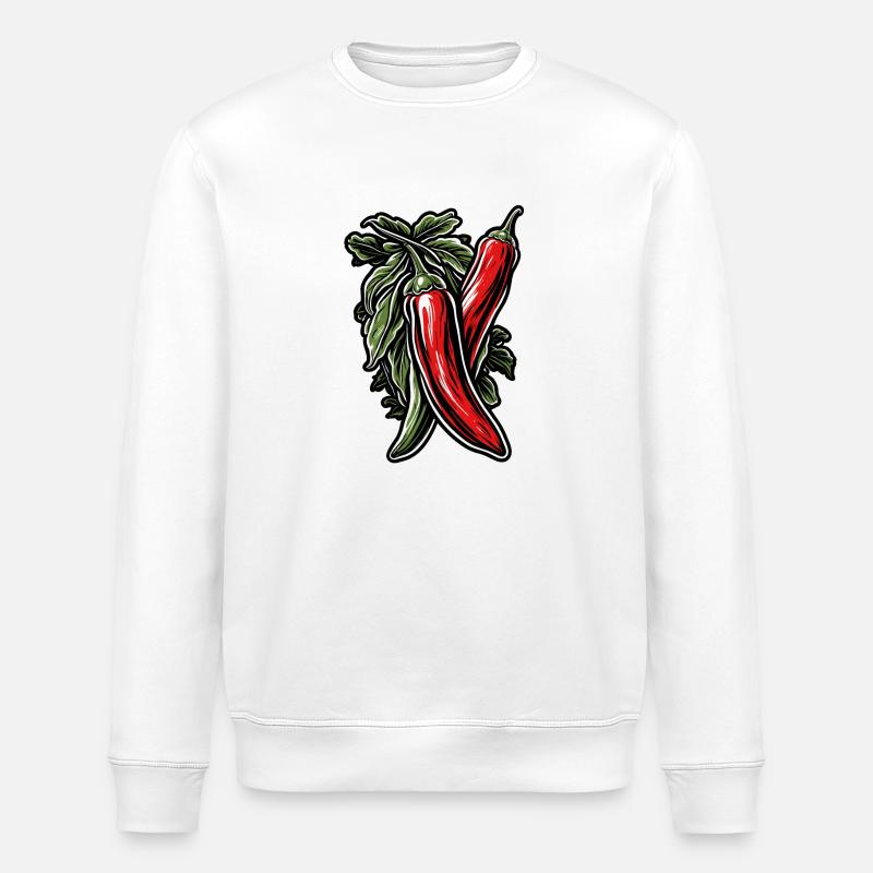 Lebensmittel / Gemüse / Markt / Vitamine / Design - Stanley/Stella Unisex Bio-Sweatshirt ROLLER - Weiß