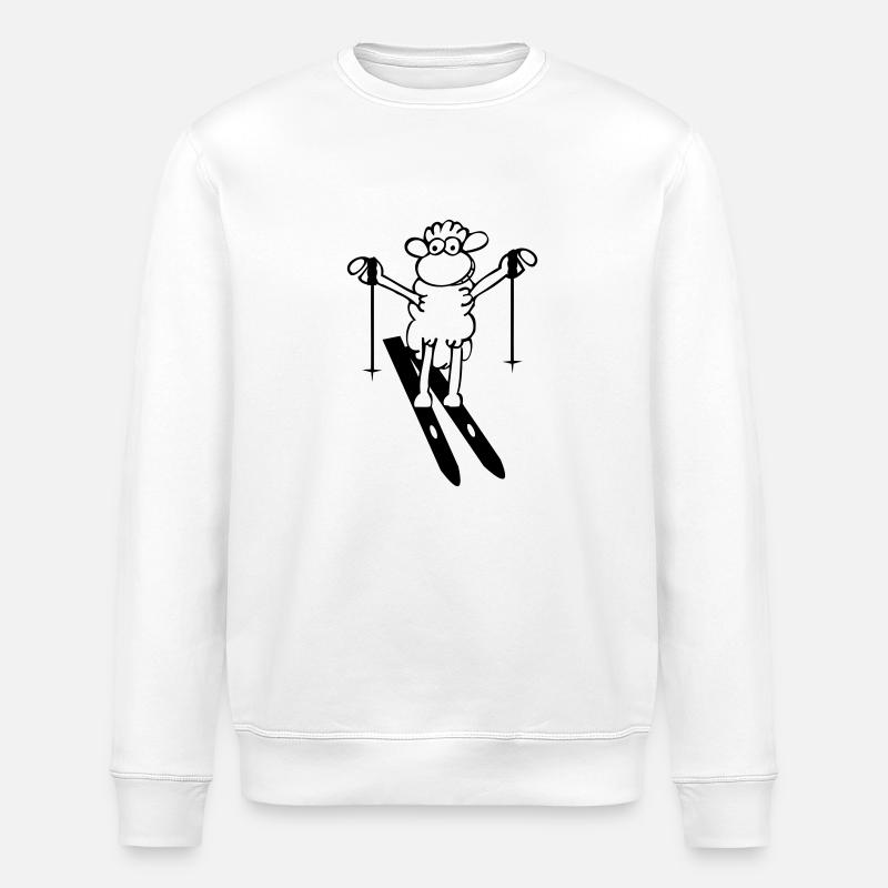shoot driver - Stanley/Stella ROLLER Unisex Organic Sweatshirt - white