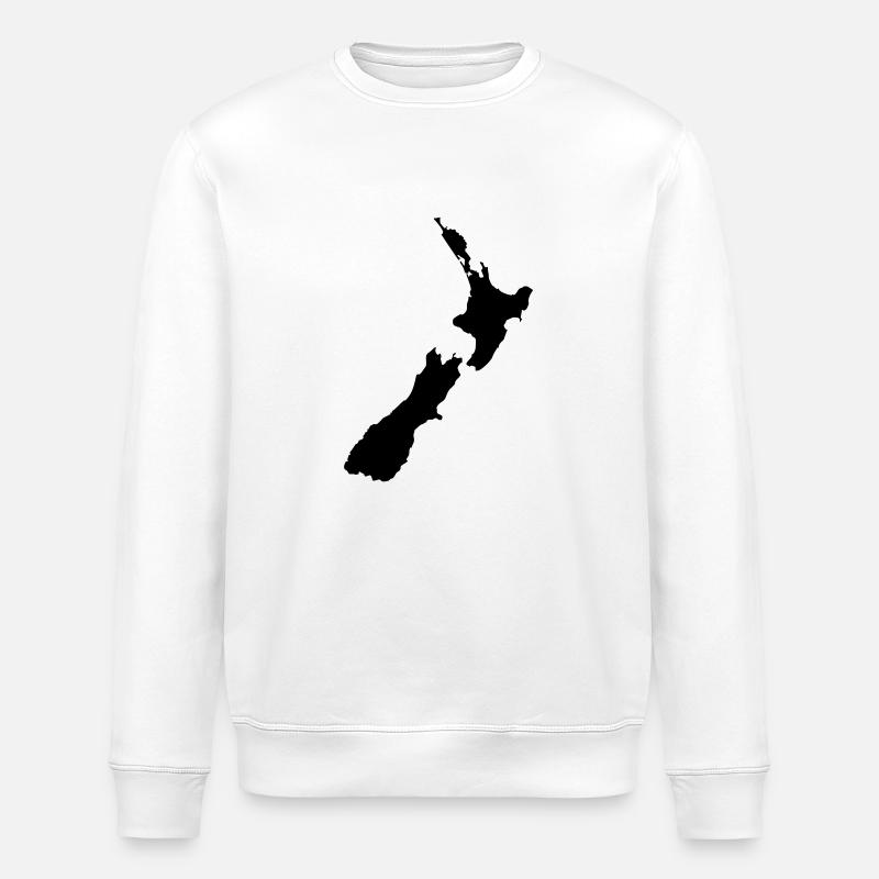 Map NZ - Stanley/Stella Unisex Bio-Sweatshirt ROLLER - Weiß