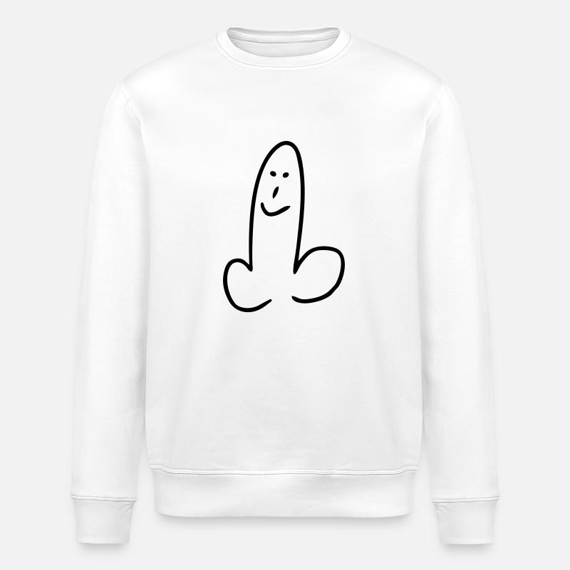 pénis - Sweat bio ROLLER Stanley/Stella Unisexe - blanc