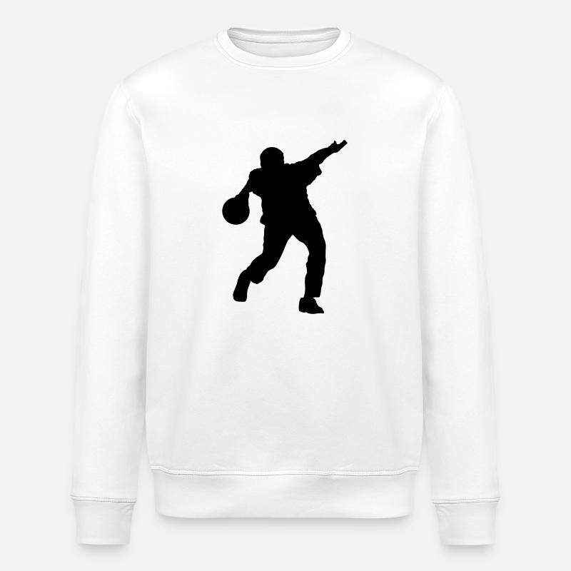 bowling4 - Stanley/Stella ROLLER Unisex Organic Sweatshirt - white