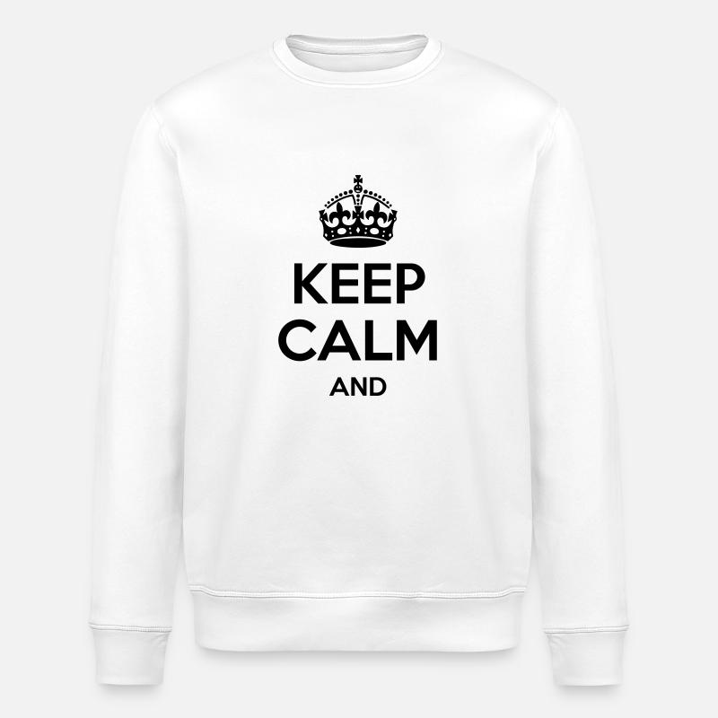 Keep Calm - Sweat bio ROLLER Stanley/Stella Unisexe - blanc