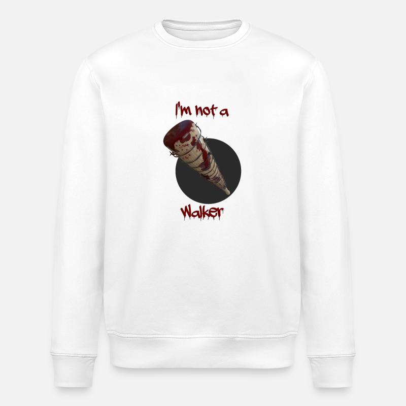 Baseballschläger mit Stacheldraht. - Stanley/Stella Unisex Bio-Sweatshirt ROLLER - Weiß