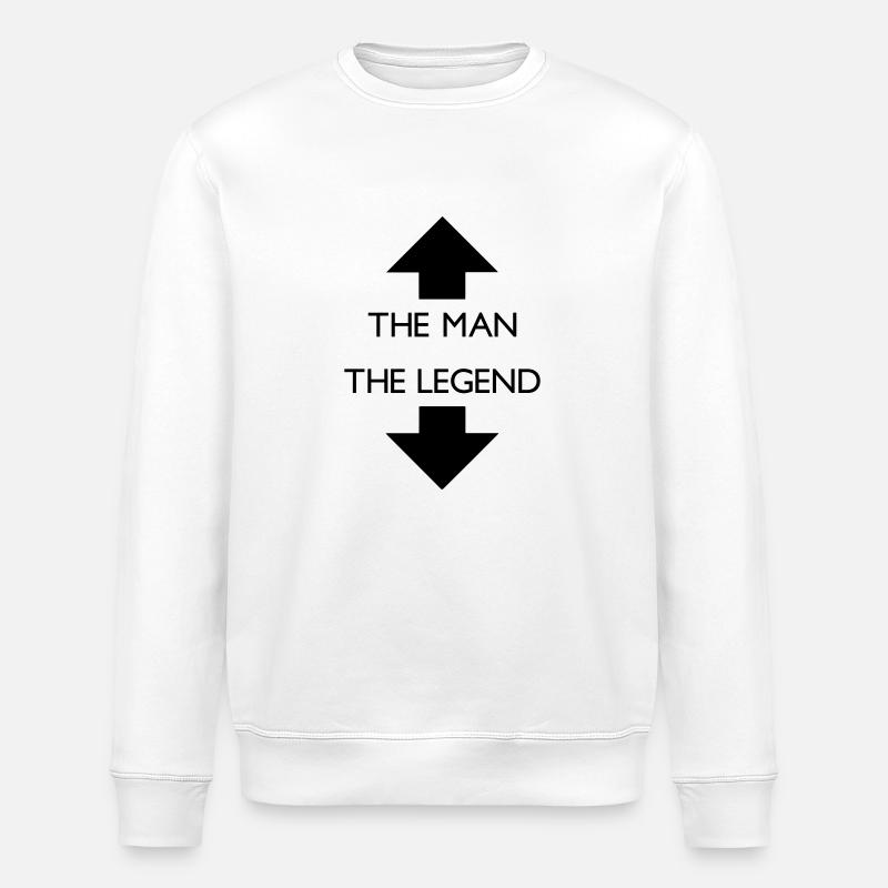 theman-thelegend - Stanley/Stella Unisex Bio-Sweatshirt ROLLER - Weiß