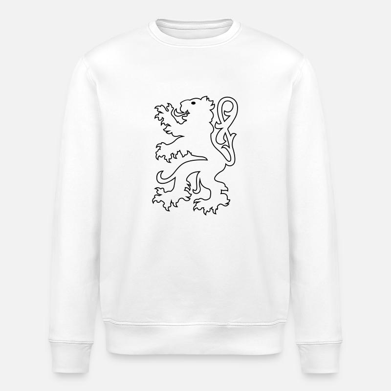 White lion de - Sweat bio ROLLER Stanley/Stella Unisexe - blanc