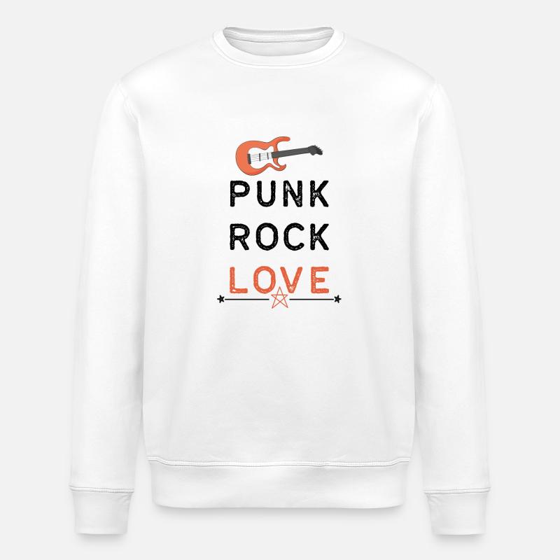 rock - Sweat bio ROLLER Stanley/Stella Unisexe - blanc