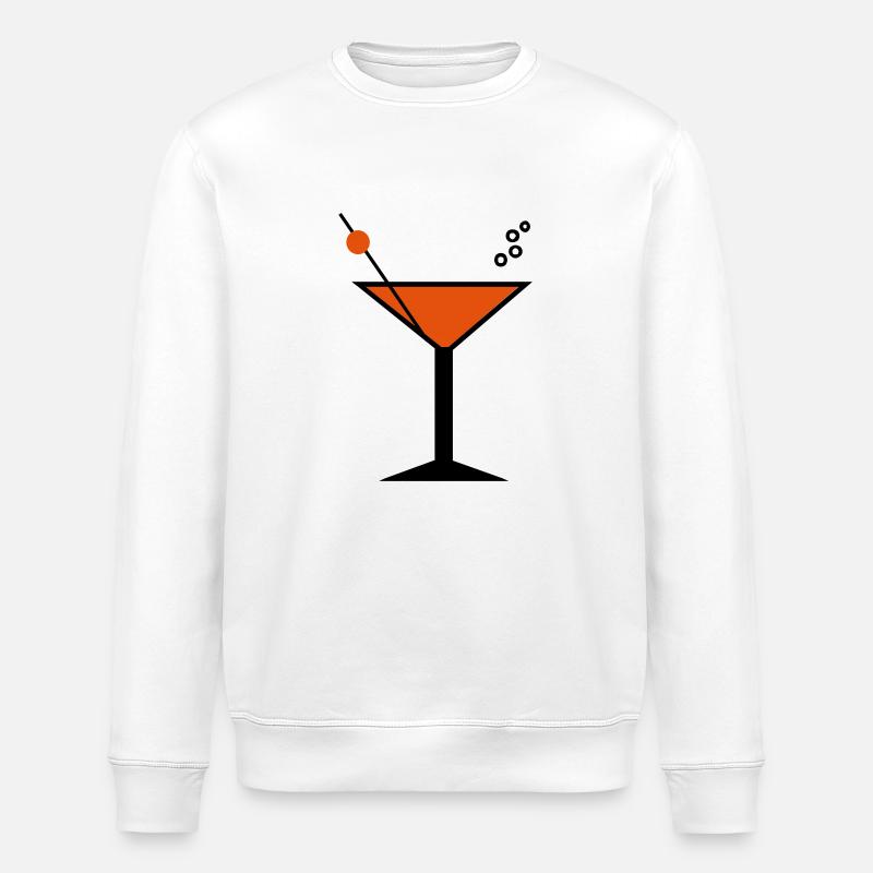 Cocktail - Stanley/Stella ROLLER Unisex Organic Sweatshirt - white