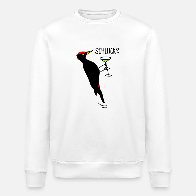 Schluckspecht - Stanley/Stella Unisex Bio-Sweatshirt ROLLER - Weiß