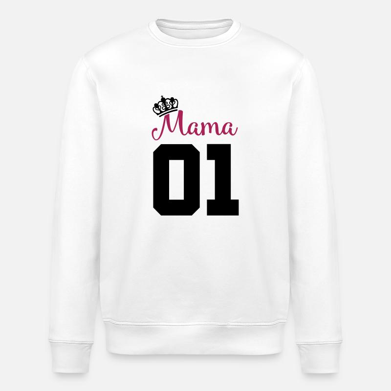 mama 01 - Stanley/Stella Unisex Bio-Sweatshirt ROLLER - Weiß