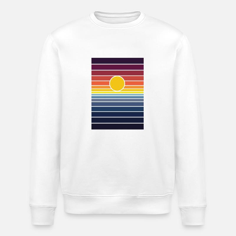 le coucher du soleil - Sweat bio ROLLER Stanley/Stella Unisexe - blanc