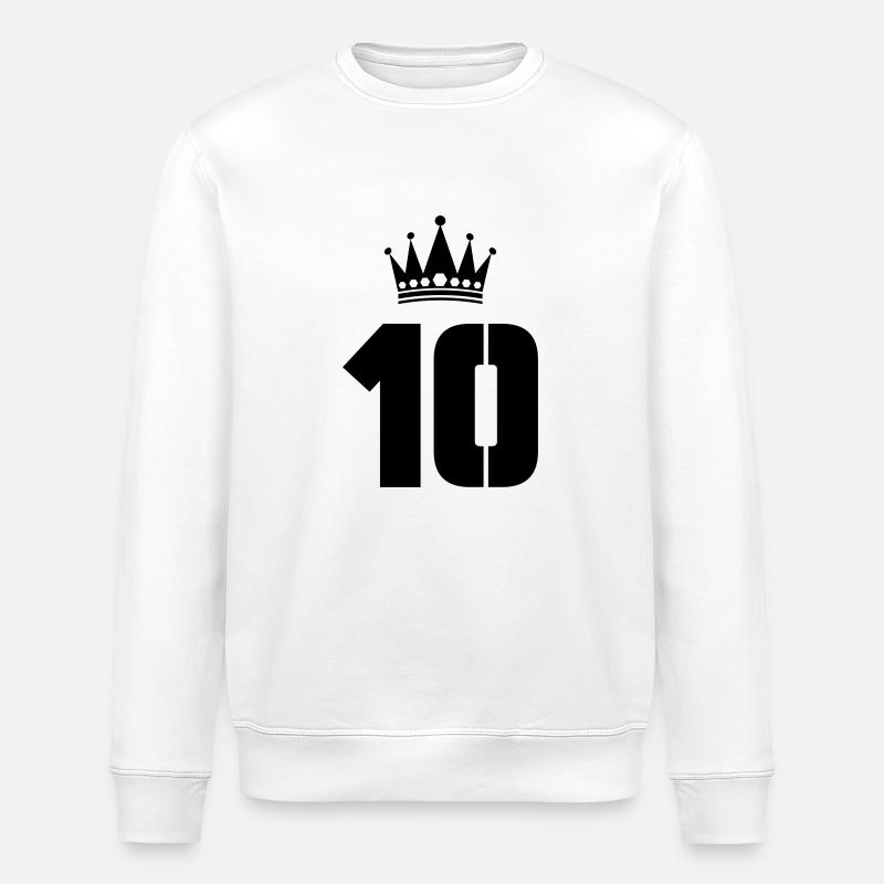 10 couronnes - Sweat bio ROLLER Stanley/Stella Unisexe - blanc
