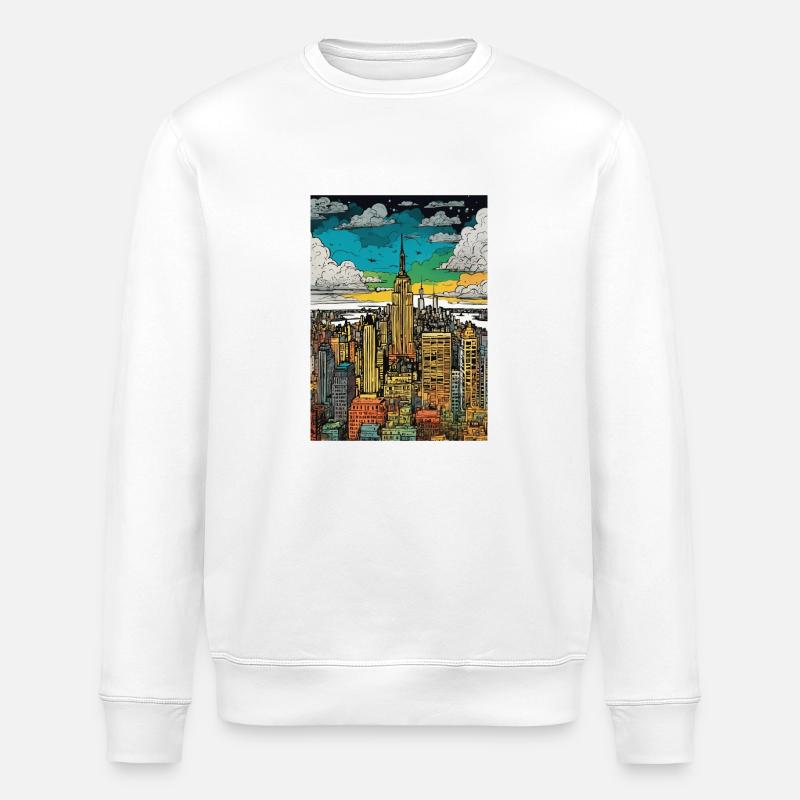 New York - Stanley/Stella Unisex Bio-Sweatshirt ROLLER - Weiß