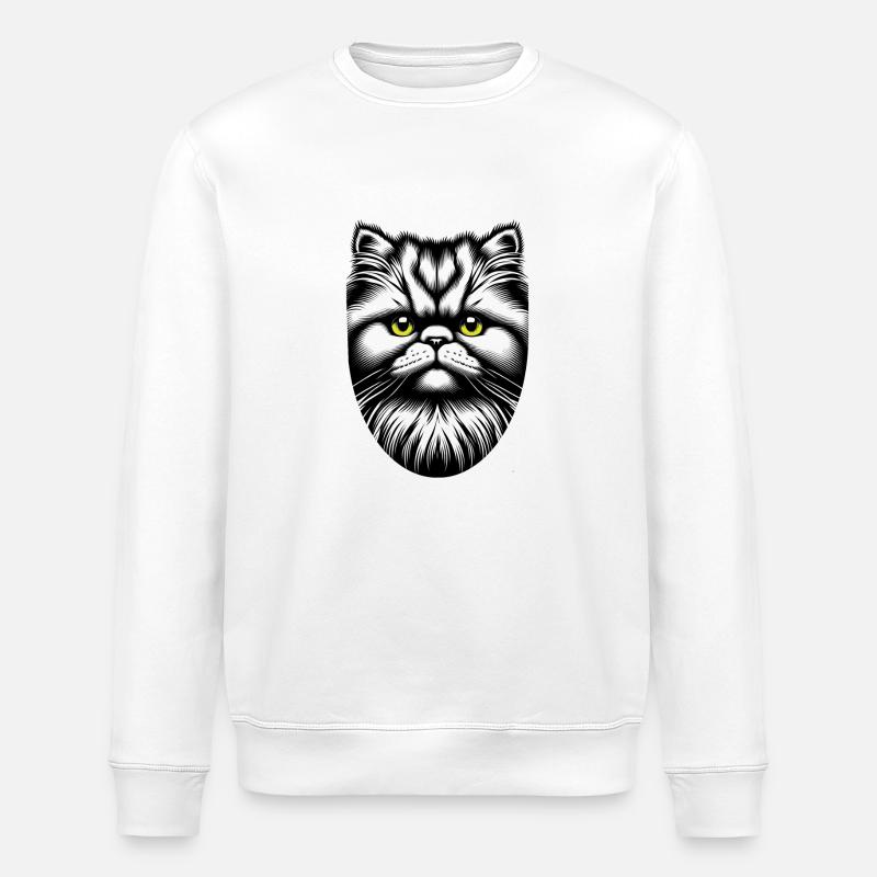 Visage de chat - Sweat bio ROLLER Stanley/Stella Unisexe - blanc