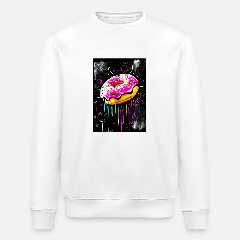 Donut Graffiti style - Sweat bio ROLLER Stanley/Stella Unisexe - blanc