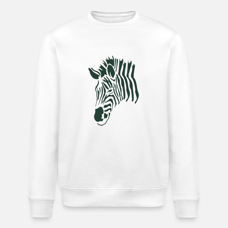 zebra - Stanley/Stella Unisex Bio-Sweatshirt ROLLER - Weiß