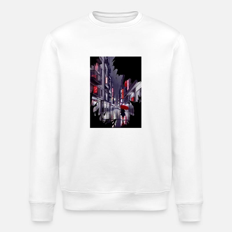 Tokio - Stanley/Stella Unisex Bio-Sweatshirt ROLLER - Weiß