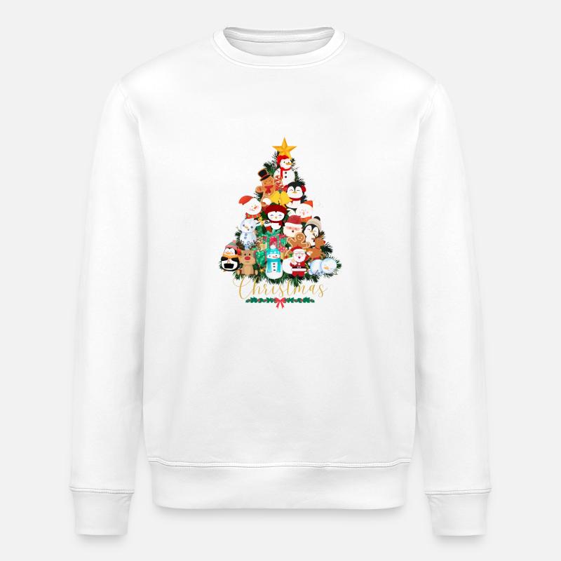 Noël - Sweat bio ROLLER Stanley/Stella Unisexe - blanc