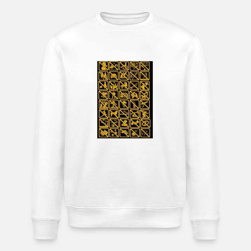 Alle Verbotene Coolness 1 - Stanley/Stella Unisex Bio-Sweatshirt ROLLER - Weiß