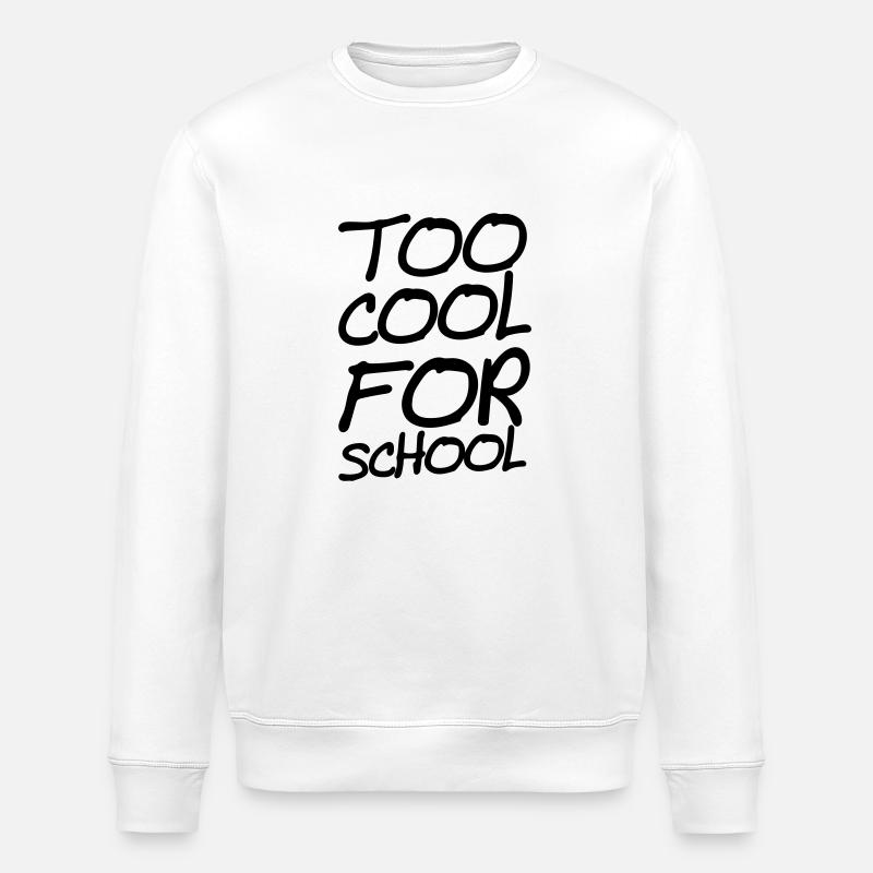 trop cool pour l'école - Sweat bio ROLLER Stanley/Stella Unisexe - blanc