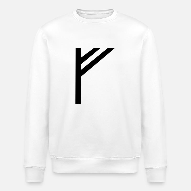 rune fehu,feoh - Sweat bio ROLLER Stanley/Stella Unisexe - blanc