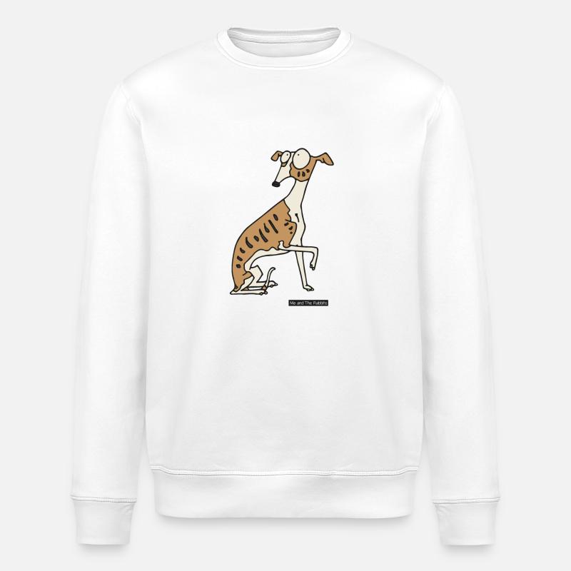 Chien - whippet - Sweat bio ROLLER Stanley/Stella Unisexe - blanc