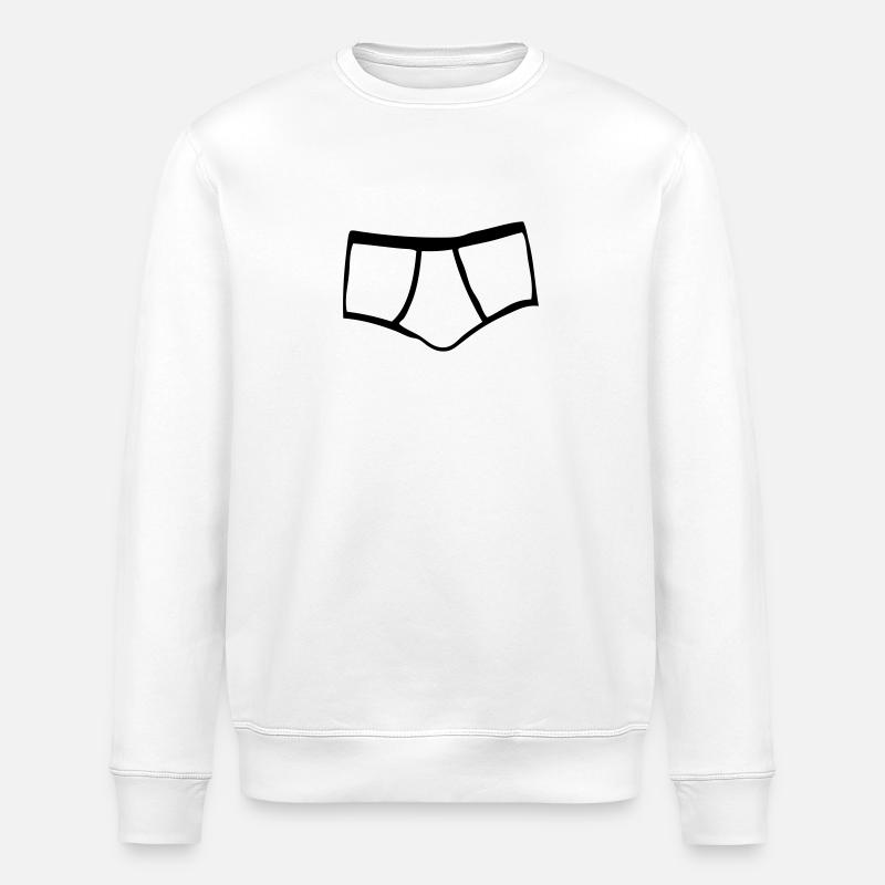 slips unterwaesche maenner 1 - Stanley/Stella Unisex Bio-Sweatshirt ROLLER - Weiß
