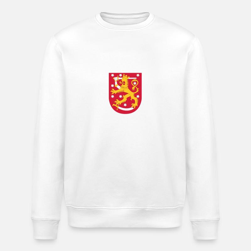 Armoiries nationales de la Finlande - Sweat bio ROLLER Stanley/Stella Unisexe - blanc