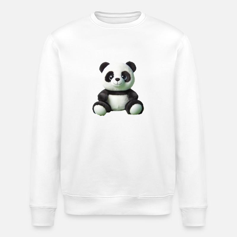 Panda - Stanley/Stella Unisex Bio-Sweatshirt ROLLER - Weiß