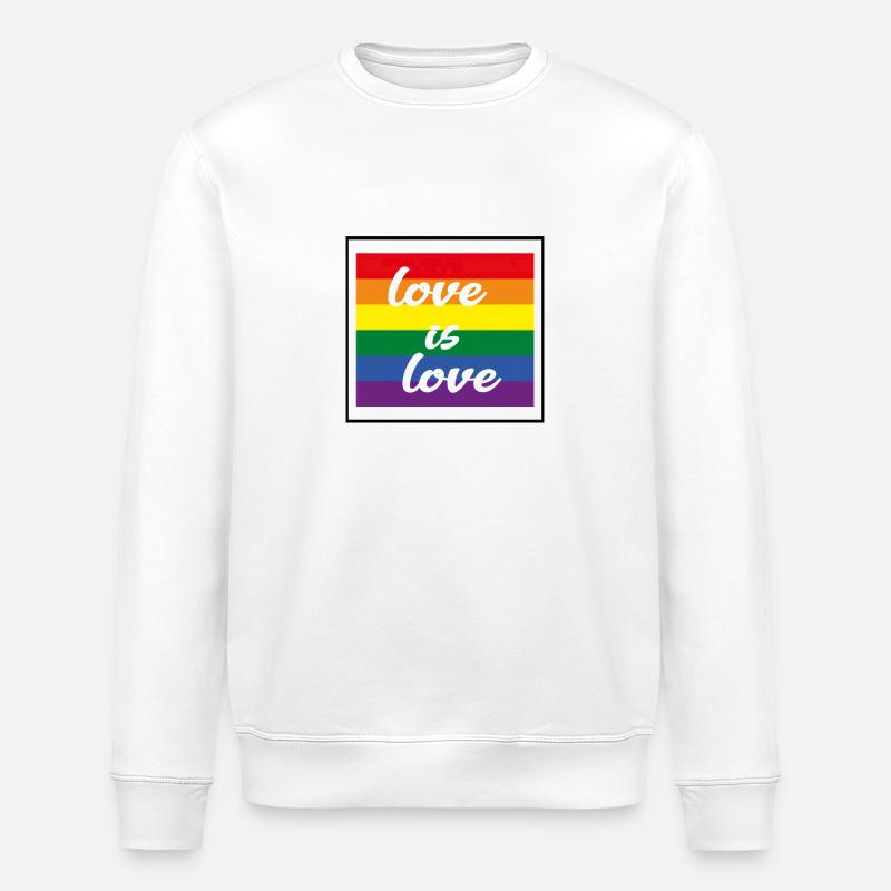 love ist love - Stanley/Stella Unisex Bio-Sweatshirt ROLLER - Weiß